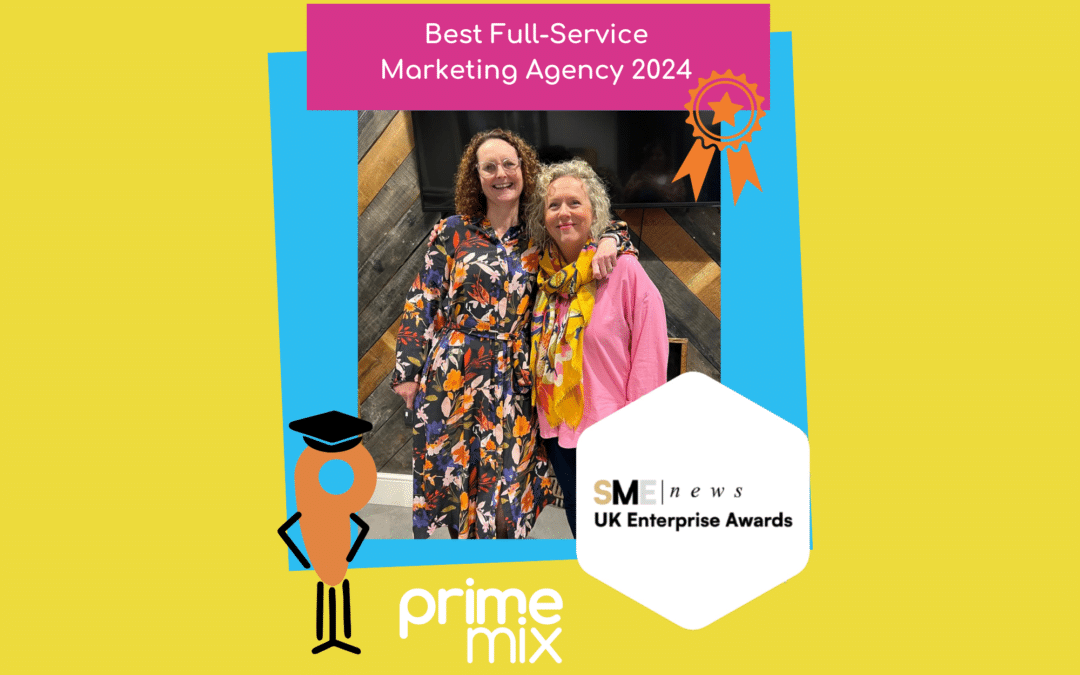 Prime Mix Marketing Recognised with ‘Best Full-Service Marketing Agency 2024’ Title by SME News in UK Enterprise Awards.